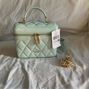 Kate Spade Turquoise Quilted Crossbody Bag